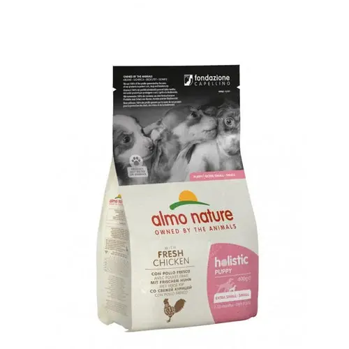 Almo Nature HOLISTIC PUPPY Dry Dog Food With Fresh Meat Chicken, For XS/S Dog, 2kg - Topprodukt