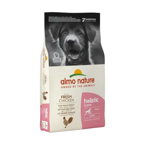 Almo Nature Holistic Puppy Large Breed Dry Food With Fresh Meat Chicken, 12kg - Extra rabatt