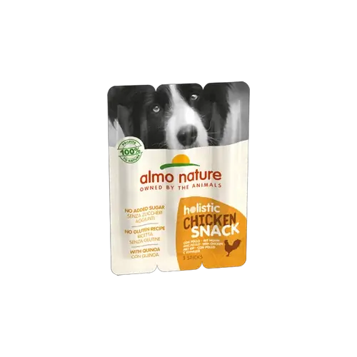 Begränsat lager - Almo Nature HOLISTIC SNACK Dog Treats with Chicken, 3x10g