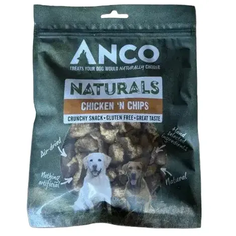 Finns tillgänglig - Anco Naturals Chicken’n’Chips 100gm