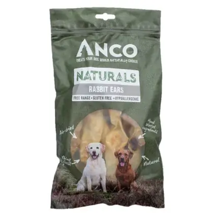 Anco Naturals Rabbit Ears 100gm - Specialerbjudande