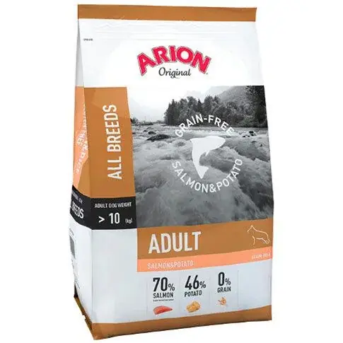 Favorit | Arion ”No Grain” – spannmål & glutenfritt med lax & potatis – 12 kg