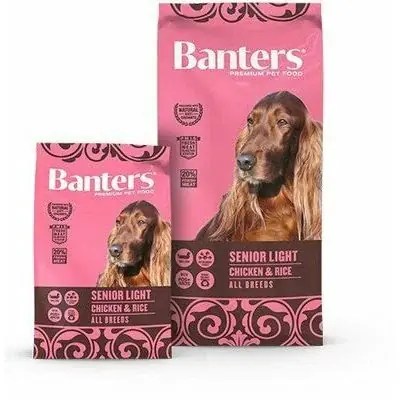 I lager - Banters Senior Light Chicken&Rice Dry Dog Food, 15 kg