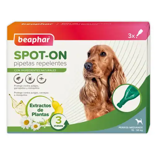 Beaphar Antiparasitic Repellent Pipettes Dog Med, 3×2 ml | Topprodukt