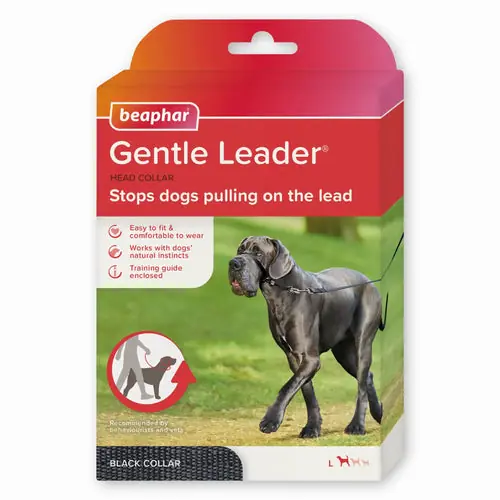 Direkt från fabriken | Beaphar Gentle Leader Size L Black, 1 piece