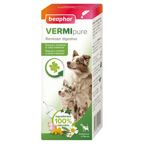 Beaphar Vermipure Natural Dogs Liquid Solution, 50 ml - Erbjudandet går snart ut