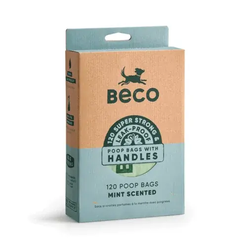 Nyligen lanserat | Beco Mint Scented Poop Bags 120 Pack