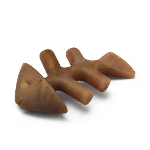Benebone Fishbone Durable Dog Chew Toy, Real Fish | Dagens erbjudande