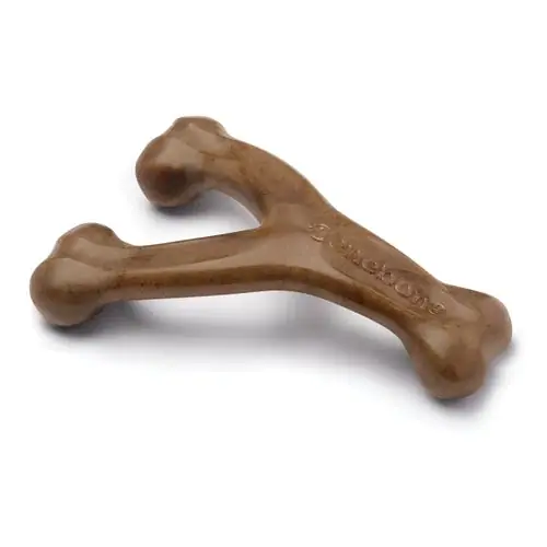Favorit hos kunderna | Benebone Wishbone Durable Dog Chew Toy, Real Bacon, Large