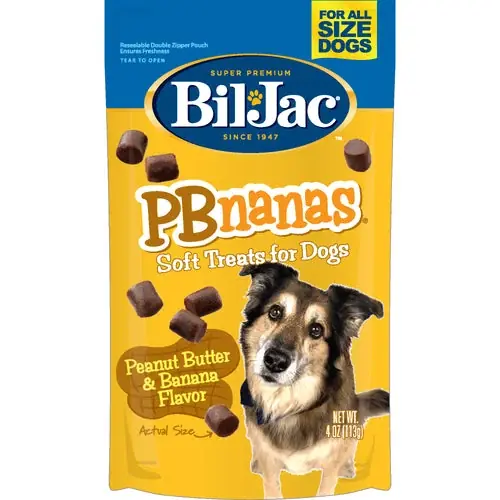 Rea - Bil-Jac 4 oz PBnanas Dry Dog Treat