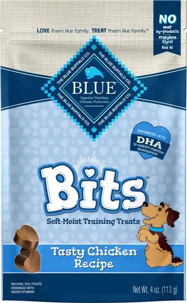 Blue Buffalo Bits Tasty Chicken Natural Soft-Moist Training Treats - Sista chansen