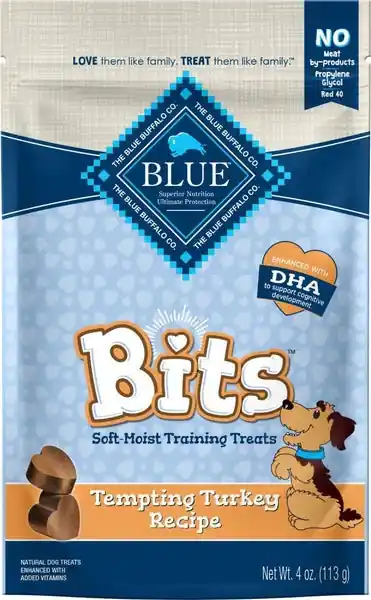 Blue Buffalo Bits Tempting Turkey Natural Soft-Moist Training Treats | Försäljningssuccé