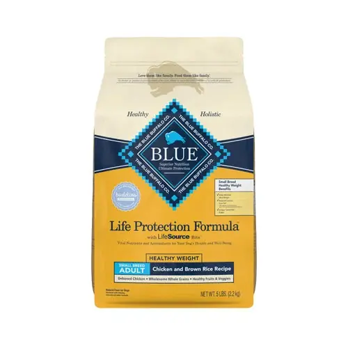 Fyndpris - Blue Buffalo Life Protection Formula Natural Adult Small Breed Healthy Weight Dry Dog Food, Chicken and Brown Rice 5 lb. Trial Size Bag