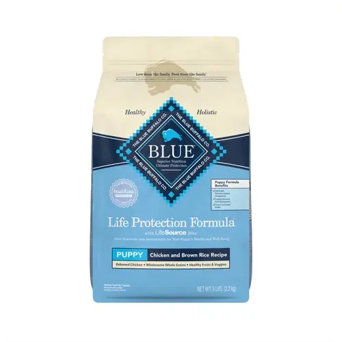 Blue Buffalo Life Protection Formula Natural Puppy Dry Dog Food, Chicken and Brown Rice 5 lb. Trial Size Bag - Kampanj