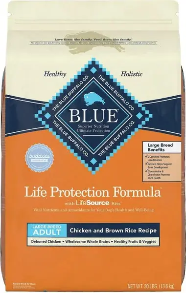 Nytt hos oss - Blue Buffalo Life Protection Natural Chicken & Brown Rice Recipe Large Breed Adult Dry Dog Food