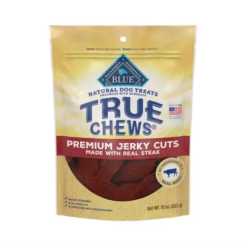 Blue Buffalo True Chews Premium Jerky Cuts Natural Dog Treats, Steak 10 oz. bag | Nytt i webbutiken
