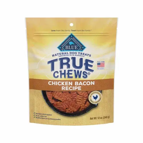 Kundernas favorit | Blue Buffalo True Chews Premium Natural Dog Treats, Chicken and Bacon 12 oz. bag
