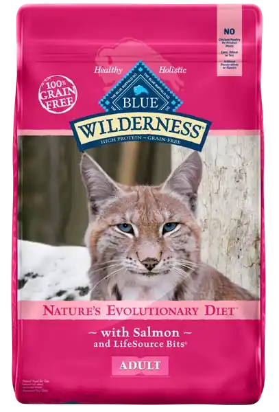 Begränsat lager - Blue Buffalo Wilderness Grain Free Salmon High Protein Recipe Dry Cat Food