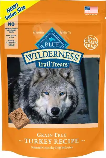 Blue Buffalo Wilderness Trail Grain Free Turkey Dog Treats | Dagens erbjudande