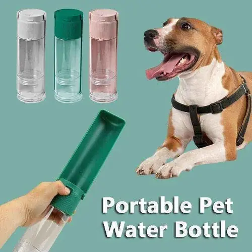 Kundernas favorit - Borraccia per cani portatile con porta crocchette