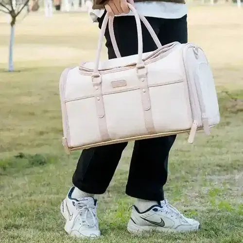 Trygg betalning | Borsa Trasportino Lusso Pieghevole Cani Gatti Similpelle ”Dorothy”