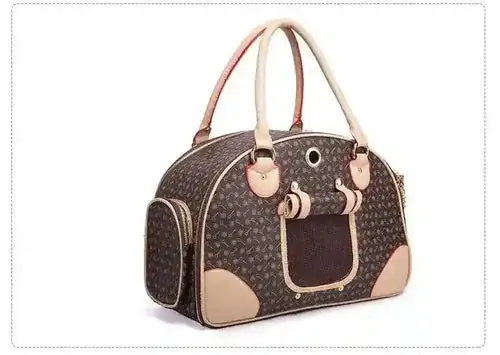 Borsa trasportino per cani in eco-pelle ”Chanel” - Prisnedsättning