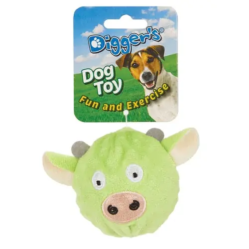 Mycket populär - Boss Pet Latex Spike Ball W Plush Cover