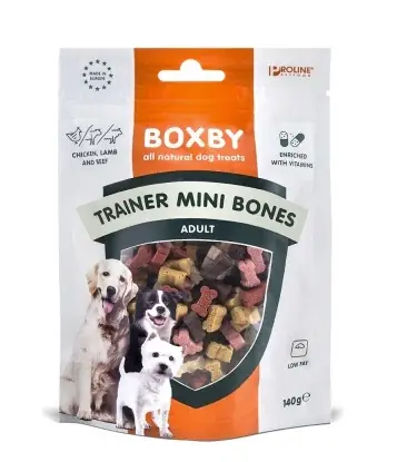 Riktigt fynd - Boxby Dog Trainer Mini Bones Treats for Dogs Adult, 140g