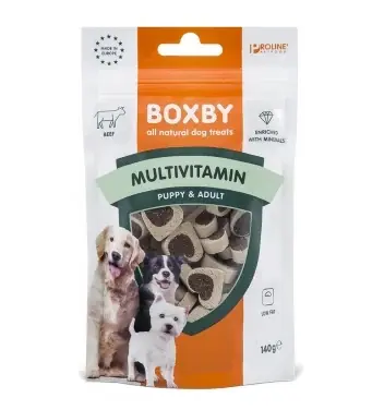 Boxby Multivitamin Snacks Treats for Dogs Puppy & Adult, 140g - Nytt lägre pris