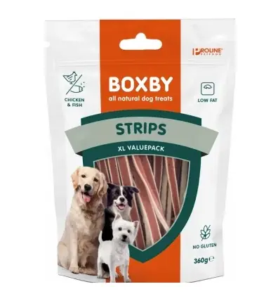 Boxby Strips for Dogs Treats for Dogs Puppy & Adult, 360g - Nyligen tillagt
