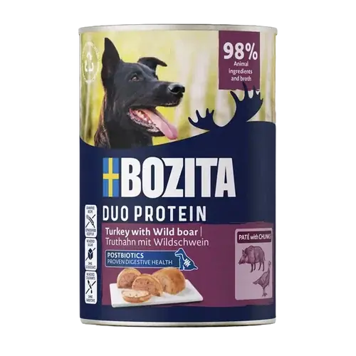 Begränsat lager - Bozita Pate Turkey/Wild Boar- 400 G