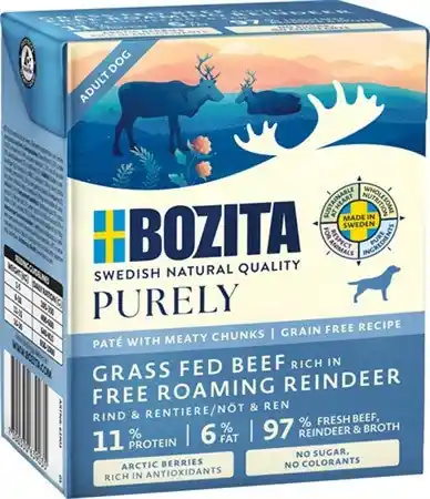 Tillverkarpris | Bozita Purely Tetra Paté Beef/Reindeer 370 g