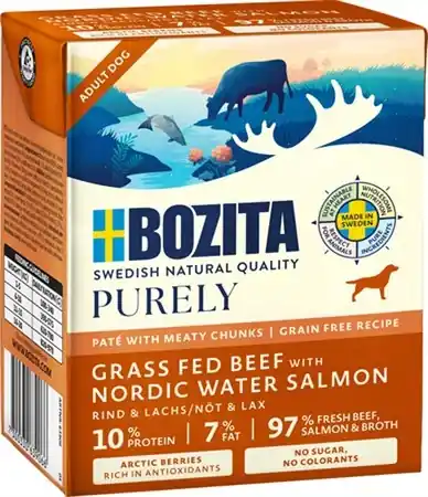 Riktigt fynd - Bozita Purely Tetra Paté Beef/Salmon 370 g