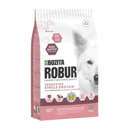 Bozita Robur Adult Sensitive SP Salmon & Rice - Nyhet i sortimentet
