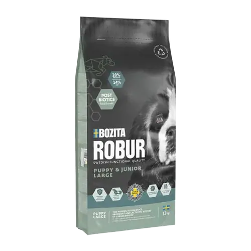 Bozita Robur Puppy & Junior Large – 12 KG | Bra pris just nu
