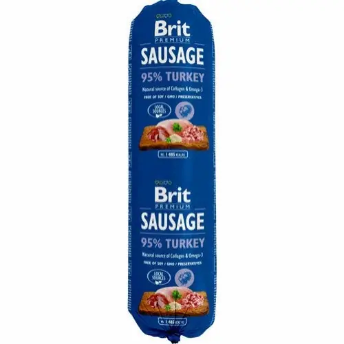 Tillverkarpris | Brit – Korv m. kalkon 800g