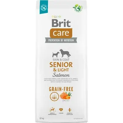 Sista chansen - Brit Care GF Senior&Light Salmon Dry Dog Food 12kg