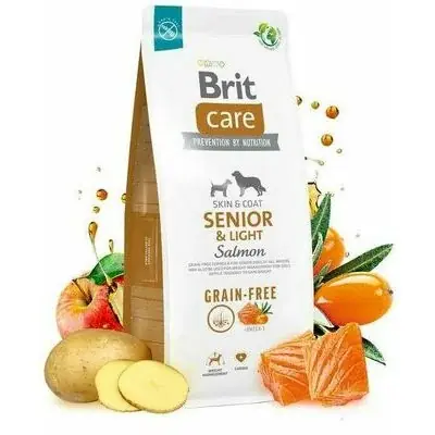 Brit Care GF Senior&Light Salmon Dry Dog Food 3 kg - Topprodukt