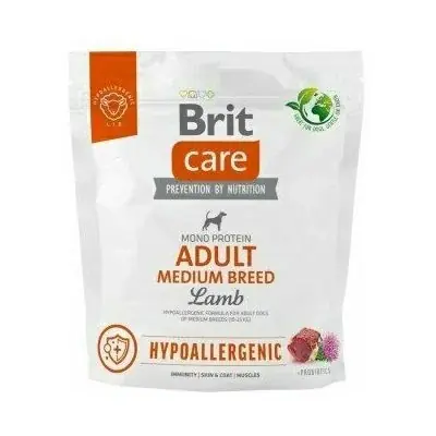 Nyhet | Brit Care HP Adult Medium Lamb&Rice Dry Dog Food 1kg