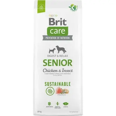 Sista chansen | Brit Care SS Senior Chicken&Insect Dry Dog Food 12kg