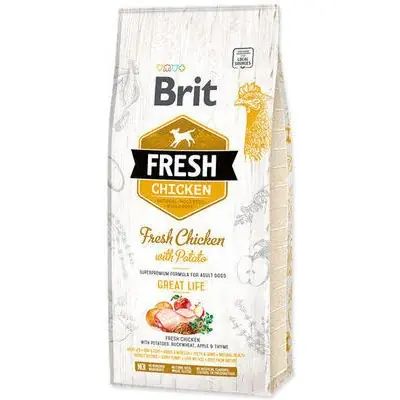 Skynda dig | Brit Fresh Chicken with Potato Adult 12 kg
