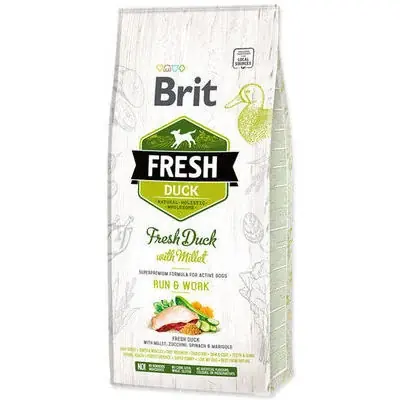 Nyhet hos oss - Brit Fresh Duck with Millet Active Run & Work 2,5 kg