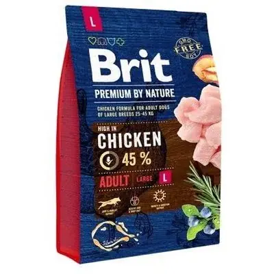 BRIT PREMIUM By Nature Adult L Dry Dog Food 3 kg | Rabatter
