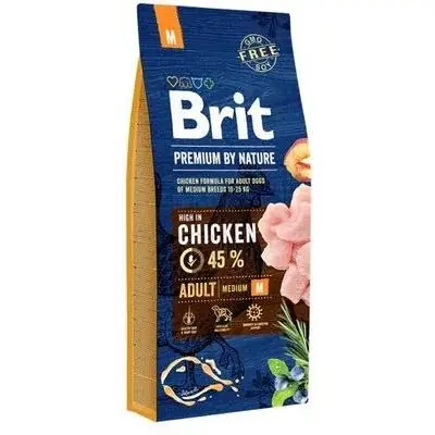 BRIT PREMIUM By Nature Adult M Dry Dog Food 15 kg | Kan beställas