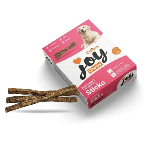 Calibra Joy Dog Chewy Sticks Beef & Blueberry, 50 pieces x 700 grams | Kanonpris