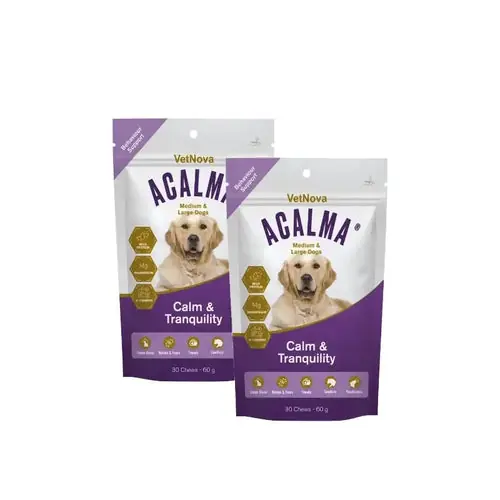 Prissänkt - Calms medium and large dogs – 30 chews, pack of 2