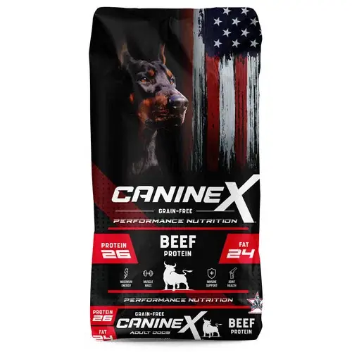 CanineX Beef Protein Grain-Free Dry Dog Food 40 lb - Dagens erbjudande