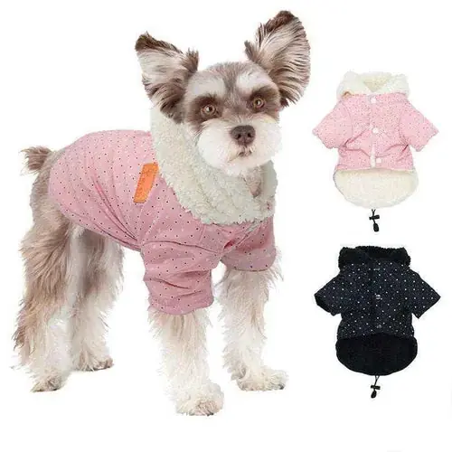 Finns i lager | Cappottino in Pile ”Mumbai” per Cani con Cappuccio e Coulisse