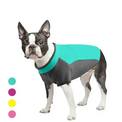 Cappottino per Boston Terrier in Pile Elasticizzato e con Zip sul Collo | Reapris