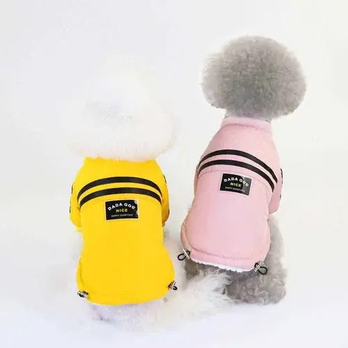 Lägg i varukorg - Cappottino per Cani ”NICE” Antivento in Giallo o Rosa – Elegante e Funzionale